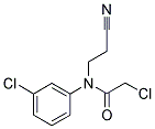 2-CHLORO-N-(3-CHLOROPHENYL)-N-(2-CYANOETHYL)ACETAMIDE 结构式