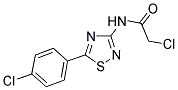 2-CHLORO-N-[5-(4-CHLOROPHENYL)-1,2,4-THIADIAZOL-3-YL]ACETAMIDE 结构式