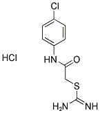 2-[(4-CHLOROPHENYL)AMINO]-2-OXOETHYL IMIDOTHIOCARBAMATE HYDROCHLORIDE 结构式