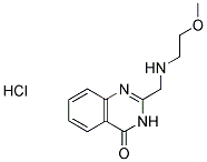 2-[[(2-METHOXYETHYL)AMINO]METHYL]QUINAZOLIN-4(3H)-ONE HYDROCHLORIDE 结构式