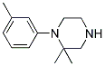 2,2-DIMETHYL-1-(3-METHYLPHENYL)PIPERAZINE 结构式