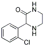 3-(2-CHLORO-PHENYL)-PIPERAZIN-2-ONE 结构式