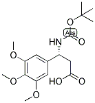 (R)-3-TERT-BUTOXYCARBONYLAMINO-3-(3,4,5-TRIMETHOXY-PHENYL)-PROPIONIC ACID 结构式