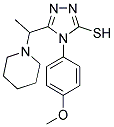 4-(4-METHOXYPHENYL)-5-(1-PIPERIDIN-1-YLETHYL)-4H-1,2,4-TRIAZOLE-3-THIOL 结构式