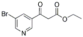 5-BROMOPYRIDINE-3-BETA-OXO-PROPANOIC ACID ETHYL ESTER 结构式