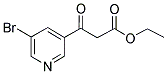5-Bromopyridine-3-beta-oxo-propanoic acid ethyl ester 结构式
