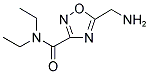5-(AMINOMETHYL)-N,N-DIETHYL-1,2,4-OXADIAZOLE-3-CARBOXAMIDE 结构式