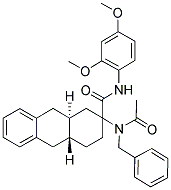 (4AR,9AS)-2-(N-BENZYLACETAMIDO)-N-(2,4-DIMETHOXYPHENYL)-1,2,3,4,4A,9,9A,10-OCTAHYDROANTHRACENE-2-CARBOXAMIDE 结构式