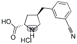 (R)-GAMMA-(3-CYANO-BENZYL)-L-PROLINE-HCL 结构式