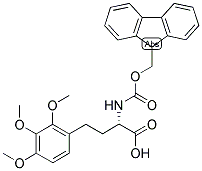 (S)-2-(9H-FLUOREN-9-YLMETHOXYCARBONYLAMINO)-4-(2,3,4-TRIMETHOXY-PHENYL)-BUTYRIC ACID 结构式