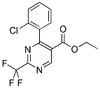 ETHYL-2-TRIFLUOROMETHYL-4-(2-CHLOROPHENYL)-5-PYRIMIDINE CARBOXYLATE 结构式
