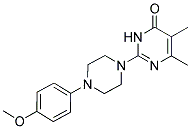 2-[4-(4-METHOXYPHENYL)PIPERAZIN-1-YL]-5,6-DIMETHYLPYRIMIDIN-4(3H)-ONE 结构式