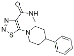 N-METHYL-5-(4-PHENYLPIPERIDIN-1-YL)-1,2,3-THIADIAZOLE-4-CARBOXAMIDE 结构式