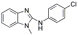 (4-CHLORO-PHENYL)-(1-METHYL-1H-BENZOIMIDAZOL-2-YL)-AMINE 结构式