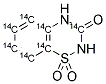 1,2,4-BENZOTHIODIAZINE-3-4H-ONE 1.1 DIOXIDE-[RING-14C(U)] 结构式