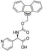 (R)-[(9H-FLUOREN-9-YLMETHOXYCARBONYLAMINO)]-PYRIDIN-3-YL-ACETIC ACID 结构式