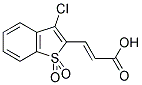 (2E)-3-(3-CHLORO-1,1-DIOXIDO-1-BENZOTHIEN-2-YL)ACRYLIC ACID 结构式