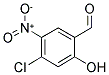 4-CHLORO-2-HYDROXY-5-NITRO-BENZALDEHYDE 结构式