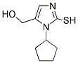 (3-CYCLOPENTYL-2-MERCAPTO-3H-IMIDAZOL-4-YL)-METHANOL 结构式
