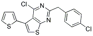 4-CHLORO-2-(4-CHLOROBENZYL)-5-THIEN-2-YLTHIENO[2,3-D]PYRIMIDINE 结构式