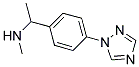 N-METHYL-N-[1-[4-(1H-1,2,4-TRIAZOL-1-YL)PHENYL]ETHYL]AMINE 结构式