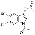 5-BROMO-6-CHLOROINDOXYL-1,3-DIACETATE 结构式