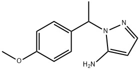 1-(1-(4-甲氧基苯基)乙基)-1H-吡唑-5-胺 结构式