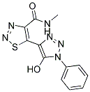 5-(5-HYDROXY-1-PHENYL-1H-1,2,3-TRIAZOL-4-YL)-N-METHYL-1,2,3-THIADIAZOLE-4-CARBOXAMIDE 结构式