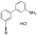 3'-AMINO-BIPHENYL-3-CARBONITRILE HYDROCHLORIDE 结构式