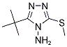 3-TERT-BUTYL-5-(METHYLSULFANYL)-4H-1,2,4-TRIAZOL-4-AMINE 结构式