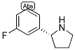 (R)-2-(3-FLUOROPHENYL)PYRROLIDINE 结构式