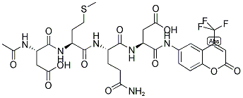 Ac-Asp-Met-Gln-Asp-AFC 结构式