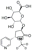 TRANS-3'-HYDROXYCOTININE-O-D-GLUCURONIDE, METHYL-D3 结构式