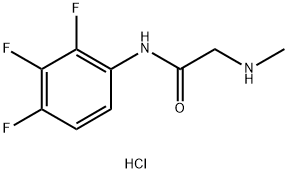 2-(甲氨基)-N-(2,3,4-三氟苯基)乙酰胺盐酸盐 结构式