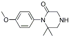 1-(4-METHOXYPHENYL)-6,6-DIMETHYLPIPERAZIN-2-ONE 结构式