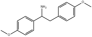 1,2-双(4-甲氧基苯基)乙-1-胺 结构式