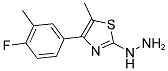 [4-(4-FLUORO-3-METHYL-PHENYL)-5-METHYL-THIAZOL-2-YL]-HYDRAZINE 结构式