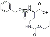 N-ALPHA-BENZYLOXYCARBONYL-N-GAMMA-ALLYLOXYCARBONYL-D-2,4-DIAMINOBUTYRIC ACID 结构式