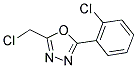 2-(Chloromethyl)-5-(2-chlorophenyl)-1,3,4-oxadiazole 结构式