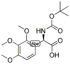 (R)-TERT-BUTOXYCARBONYLAMINO-(2,3,4-TRIMETHOXY-PHENYL)-ACETIC ACID 结构式