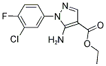 ETHYL 5-AMINO-1-(3-CHLORO-4-FLUOROPHENYL)-1H-PYRAZOLE-4-CARBOXYLATE 结构式