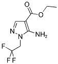 5-Amino-1-(2,2,2-trifluoroethyl)-1H-pyrazole-4-carboxylic acid ethyl ester 结构式