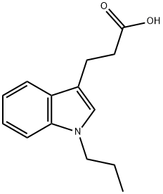 3-(1-PROPYL-1H-INDOL-3-YL)-PROPIONIC ACID 结构式