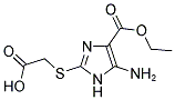 {[5-AMINO-4-(ETHOXYCARBONYL)-1H-IMIDAZOL-2-YL]THIO}ACETIC ACID 结构式