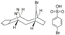 16-Bromo-14,15-diazapentacyclo[6.5.2.1(3,6).0(2,7).0(9,13)]hexadeca-11,14-dien-4-yl 4-bromobenzene-1-sulfonate 结构式