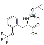 (R)-2-TERT-BUTOXYCARBONYLAMINO-3-(2-TRIFLUOROMETHOXY-PHENYL)-PROPIONIC ACID 结构式