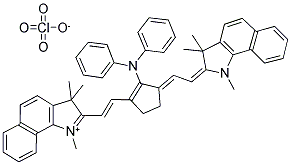 2-((E)-2-(2-(DIPHENYLAMINO)-3-[(E)-2-(1,3,3-TRIMETHYL-1,3-DIHYDRO-2H-BENZO[G]INDOL-2-YLIDENE)ETHYLIDENE]-1-CYCLOPENTEN-1-YL)ETHENYL)-1,3,3-TRIMETHYL-3H-BENZO[G]INDOLIUM PERCHLORATE 结构式