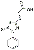 [(4-PHENYL-5-THIOXO-4,5-DIHYDRO-1,3,4-THIADIAZOL-2-YL)THIO]ACETIC ACID 结构式