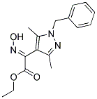 ETHYL (2E)-(1-BENZYL-3,5-DIMETHYL-1H-PYRAZOL-4-YL)(HYDROXYIMINO)ACETATE 结构式