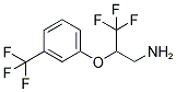 3,3,3-TRIFLUORO-2-(3-TRIFLUOROMETHYL-PHENOXY)-PROPYLAMINE 结构式